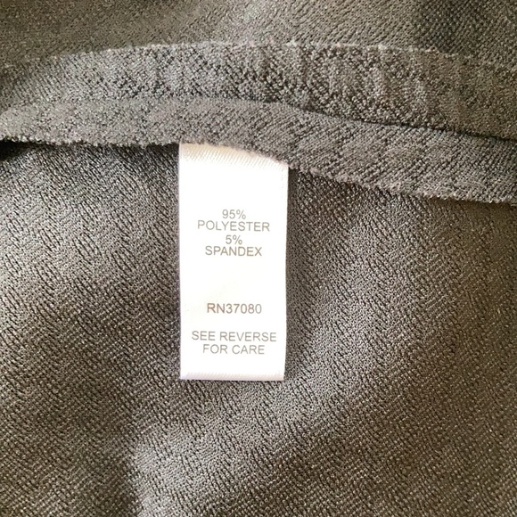 Cato solid black midi v neck A line short sleeve zip up 1950s little black dress - Picture 11 of 17